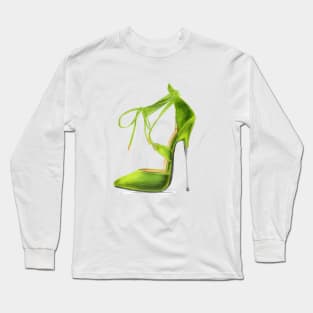 Green Stiletto Long Sleeve T-Shirt